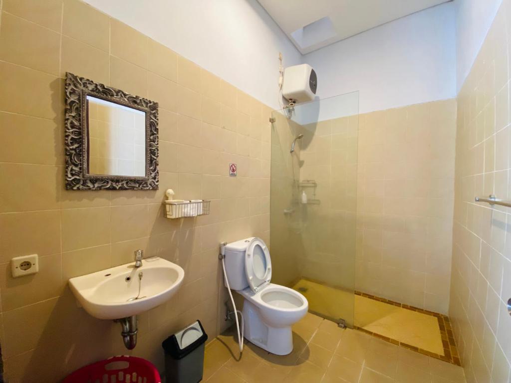 Koupelna v ubytování Kanda Villa