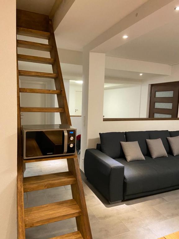 Posezení v ubytování Gemütliche Ferienwohnung EVIELINE in Todtnau