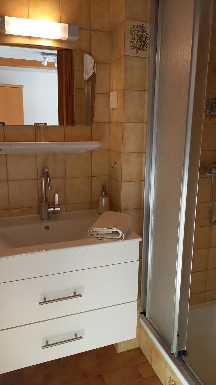 Kúpeľňa v ubytovaní Pension Felsenheim