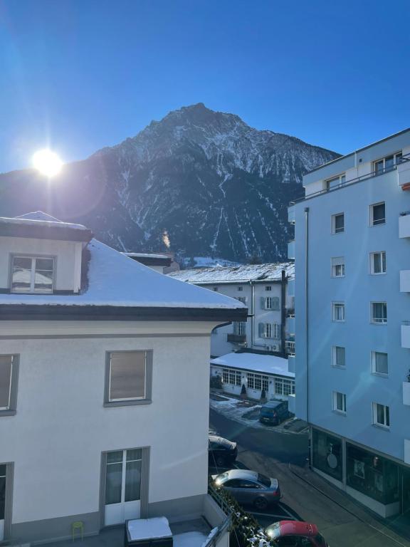 Nespecifikovaný výhled na hory nebo výhled na hory při pohledu z apartmánu