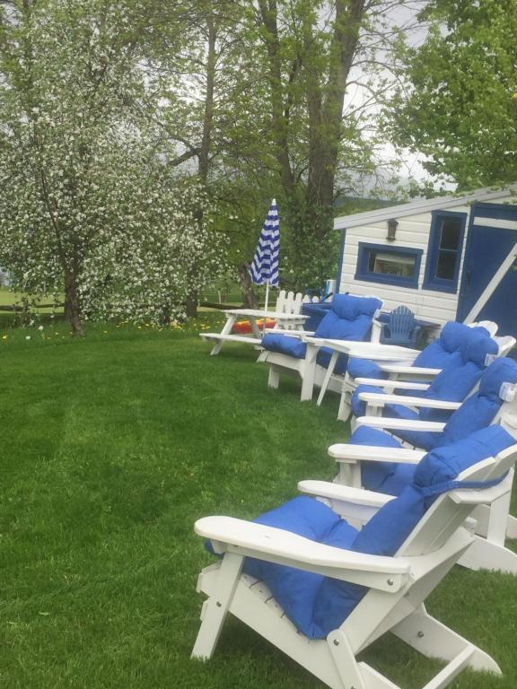 Zahrada ubytování Gîte au Toit Bleu