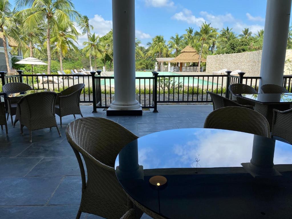 Balkón nebo terasa v ubytování Lagoon Sarovar Premiere Resort - Pondicherry