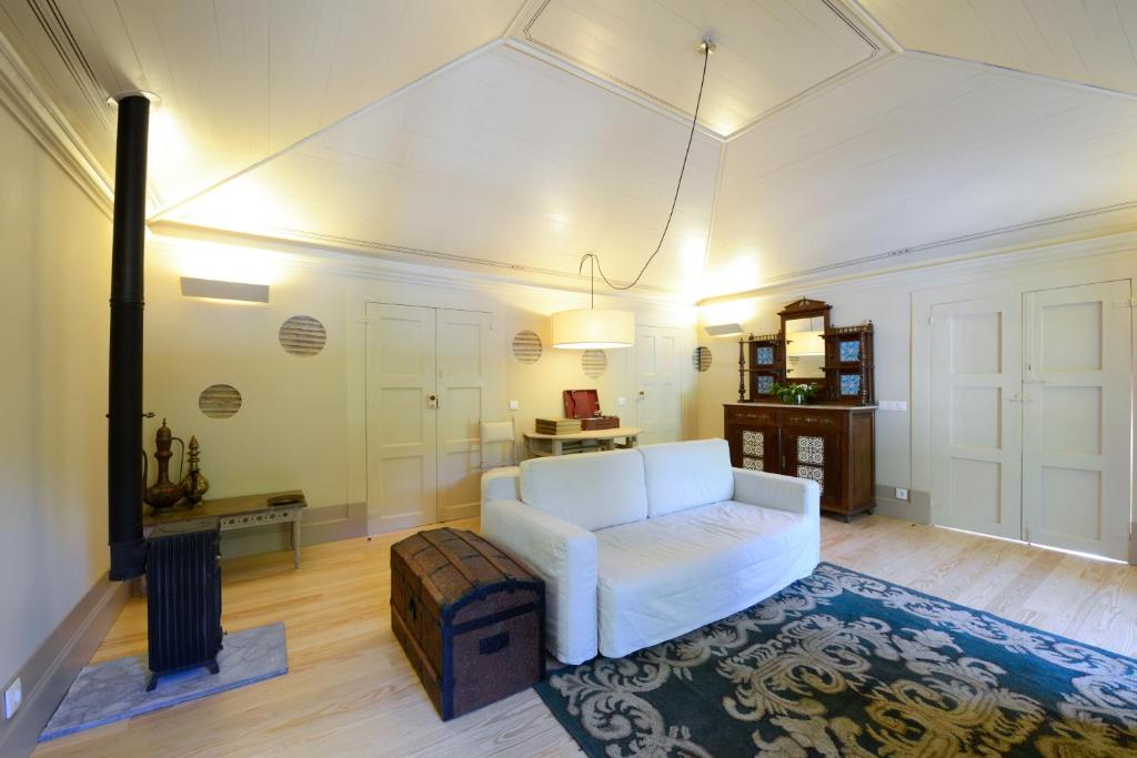 Cama ou camas em um quarto em Casa de Docim
