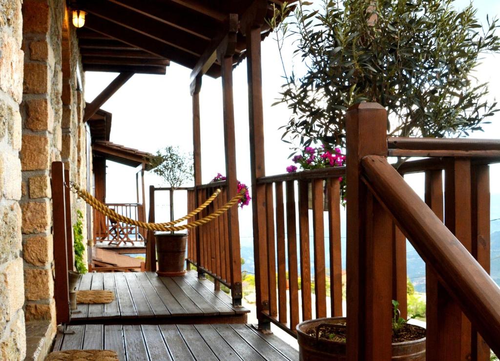 Balkón nebo terasa v ubytování Nymfes Guesthouse