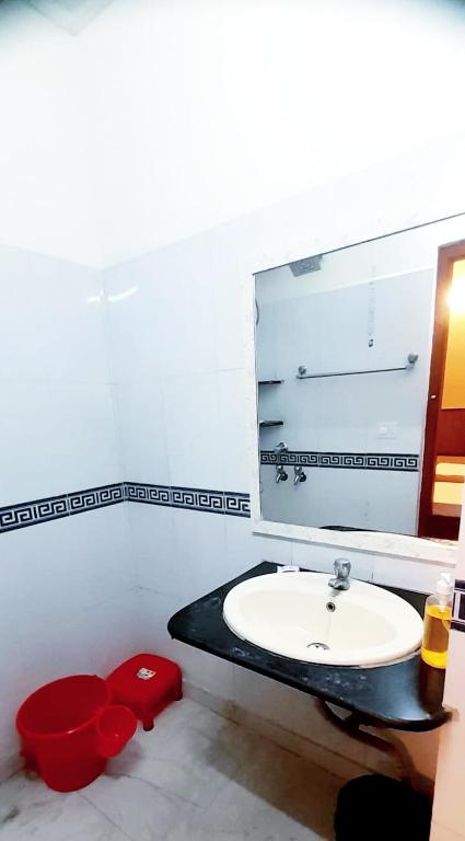 Koupelna v ubytování Bhambri Expo House