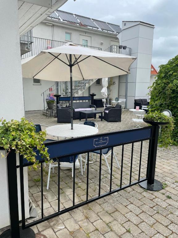 Balkón nebo terasa v ubytování Hotell Vellingebacken