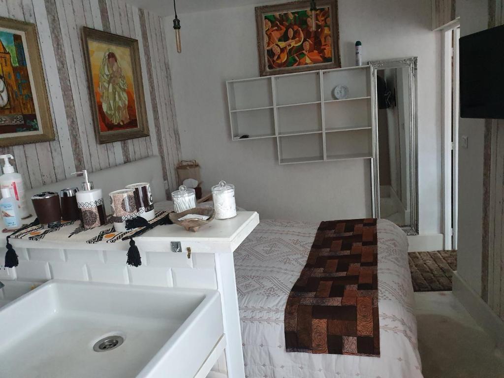 Koupelna v ubytování Demeure Prosper 1 chambre d'hôte privative avec petit déjeuner compris