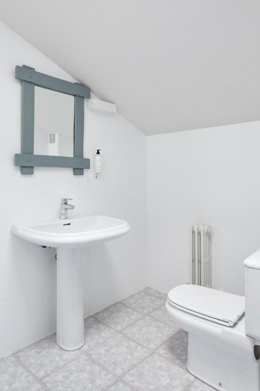 Koupelna v ubytování Hostal Rural Aritzalko