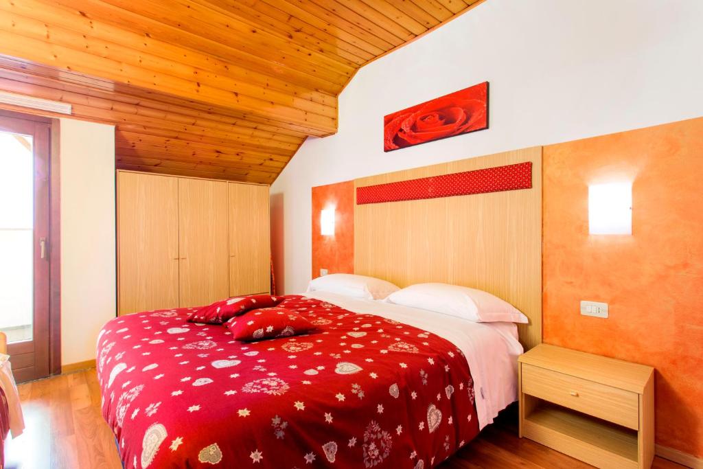Postel nebo postele na pokoji v ubytování Residence Diamant