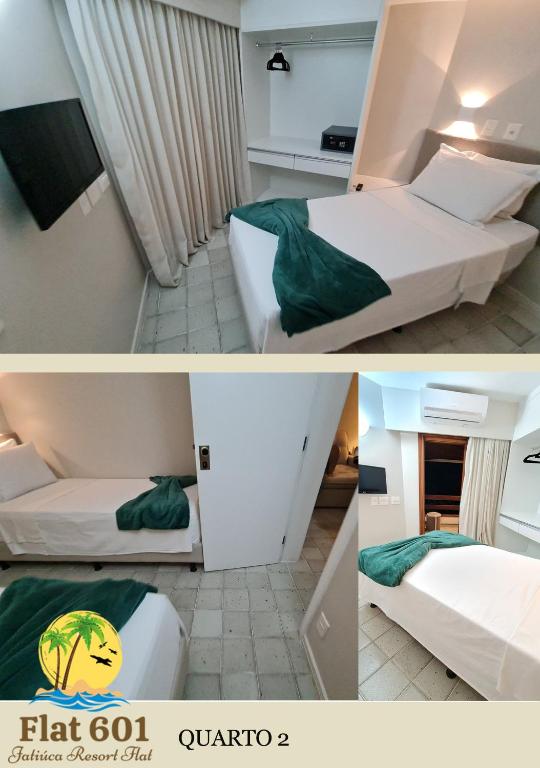 Postel nebo postele na pokoji v ubytování JATIÚCA SUITES RESORT - Flat FRENTE MAR
