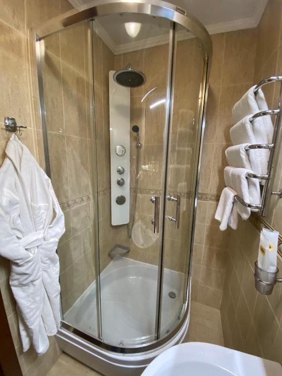 Koupelna v ubytování Spa-Hotel Myslyvskiy Dvir