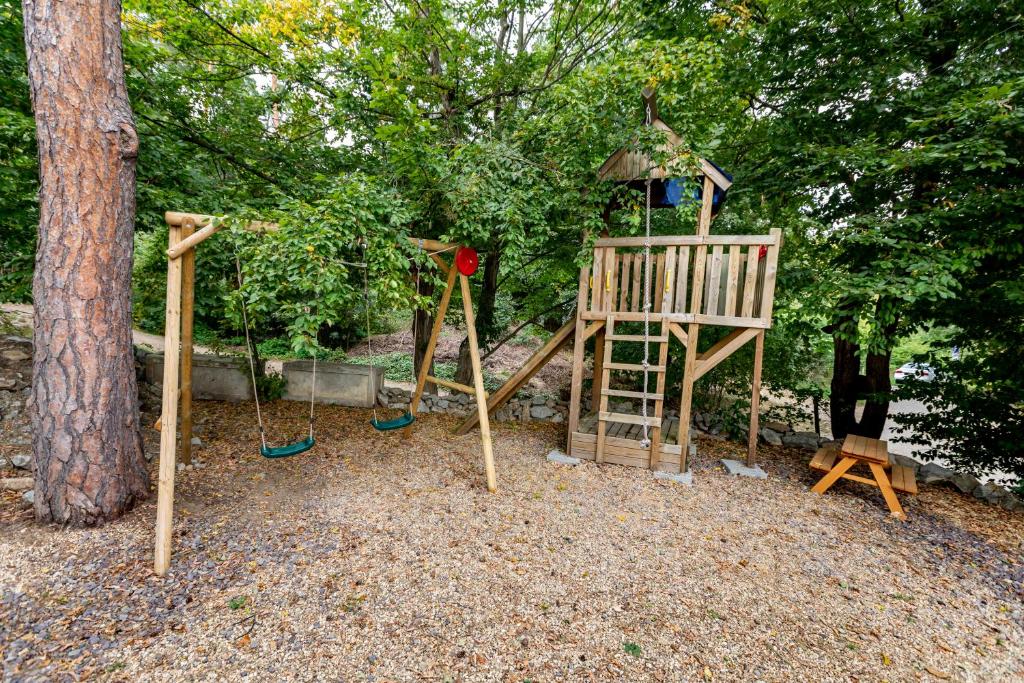 Zahrada ubytování Apartmán POD HRADEM - Vranovská přehrada, Bítov-Horka