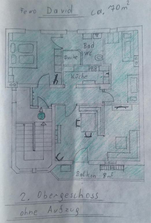 Půdorys ubytování Haus Dristner
