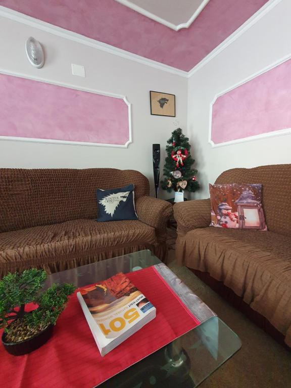 Posezení v ubytování Villa Winterfell Popova Shapka