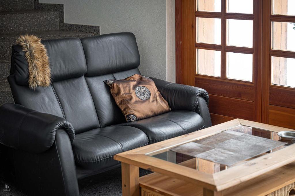 Posezení v ubytování Grichting Hotel & Serviced Apartments