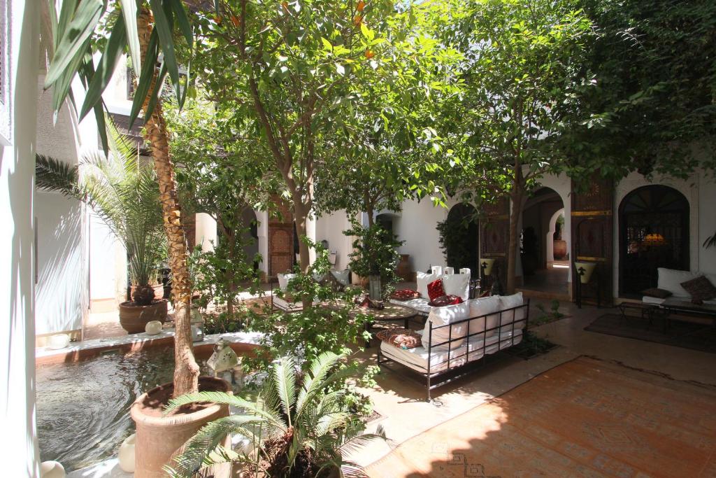 Zahrada ubytování Riad Karmela