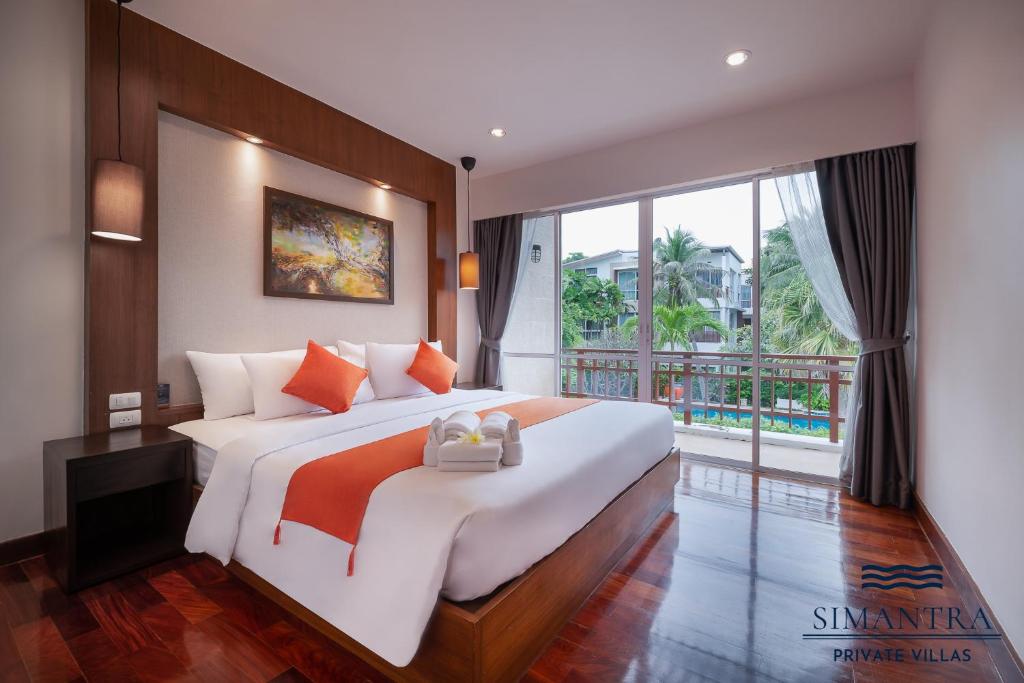 Ένα ή περισσότερα κρεβάτια σε δωμάτιο στο Simantra Private Villas