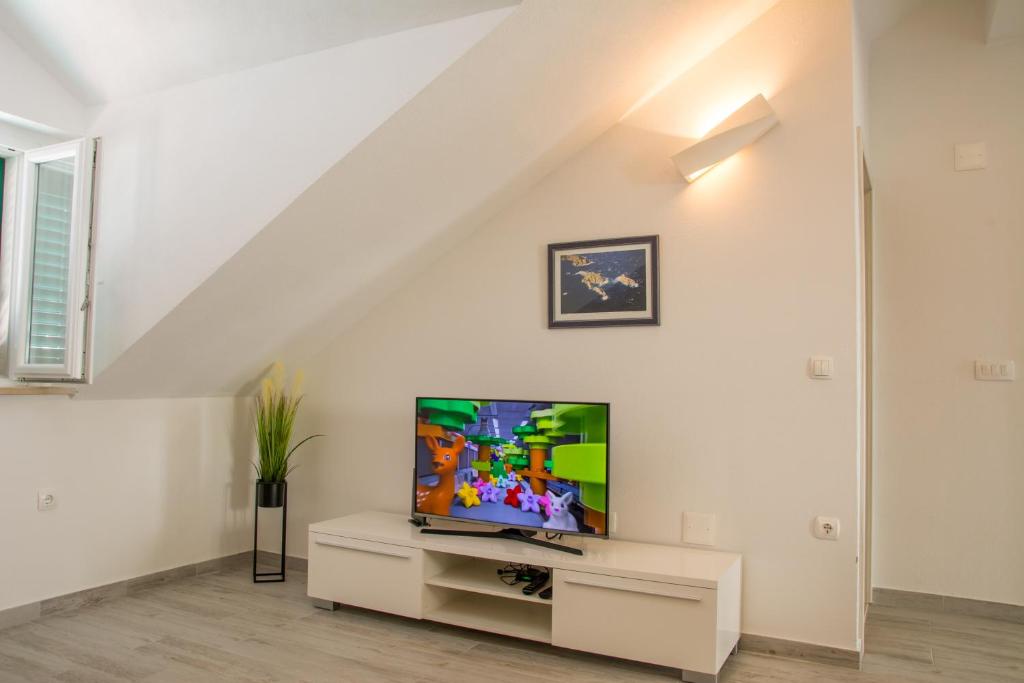 TV a/nebo společenská místnost v ubytování Apartment Ma_Lu