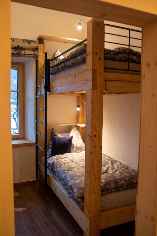 Postel nebo postele na pokoji v ubytování Pfarrhofbauer
