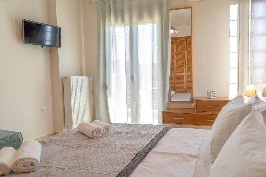 Postel nebo postele na pokoji v ubytování Dolce Evita