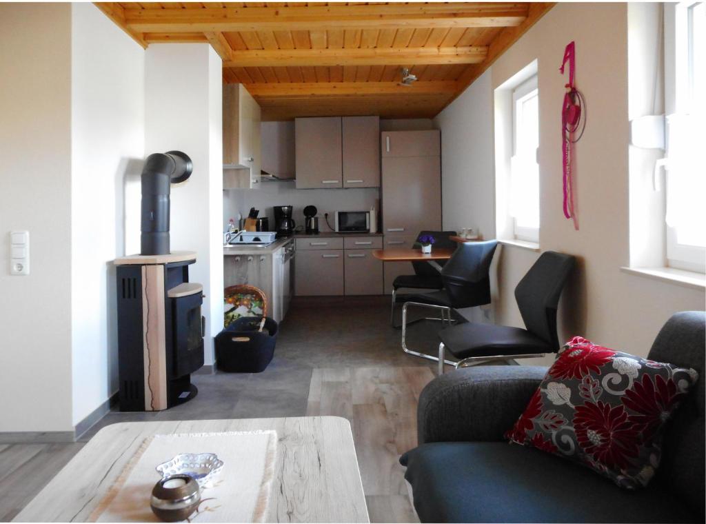 Χώρος καθιστικού στο Ferienhaus Kämpf