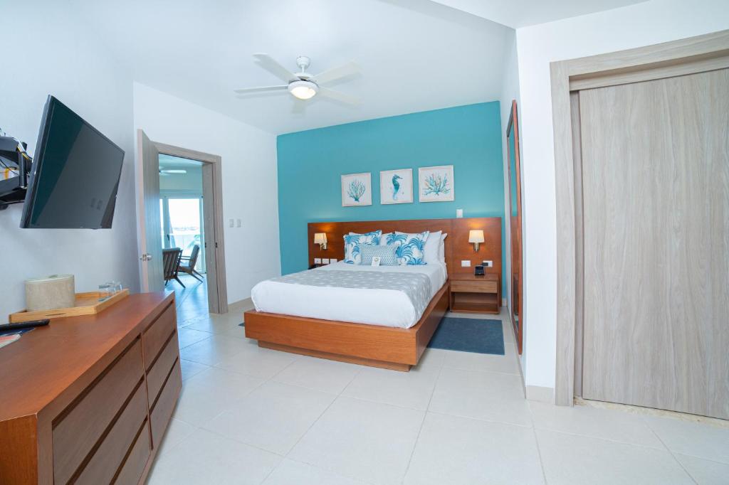 Postel nebo postele na pokoji v ubytování Presidential Suites Cabarete - Room Only