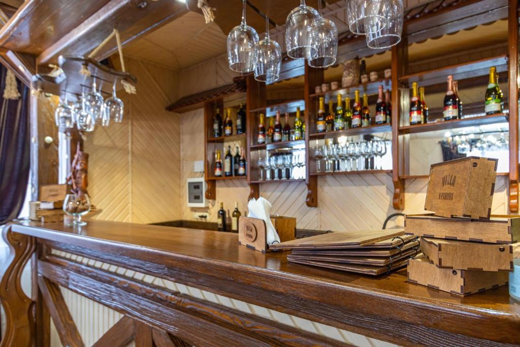 Lounge nebo bar v ubytování У Румуна