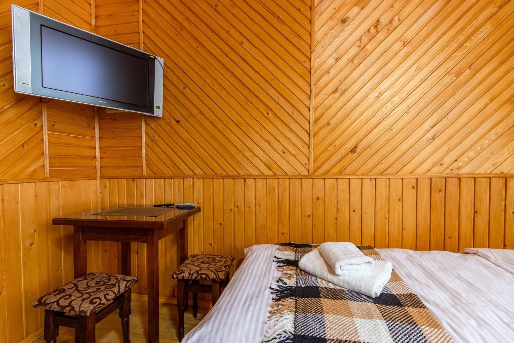 Postel nebo postele na pokoji v ubytování У Румуна