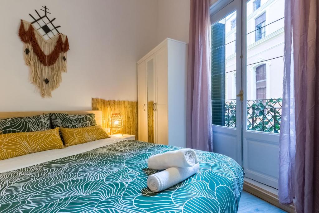 Postel nebo postele na pokoji v ubytování Social - Coliving & Coworking - Madrid