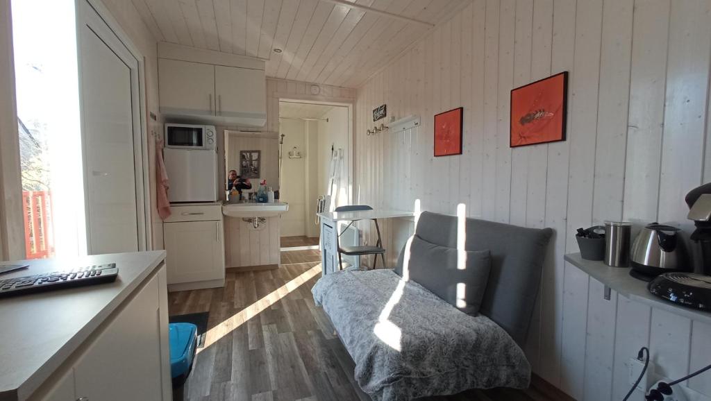 Kuchyň nebo kuchyňský kout v ubytování B&B du Cerisier, diner sur demande