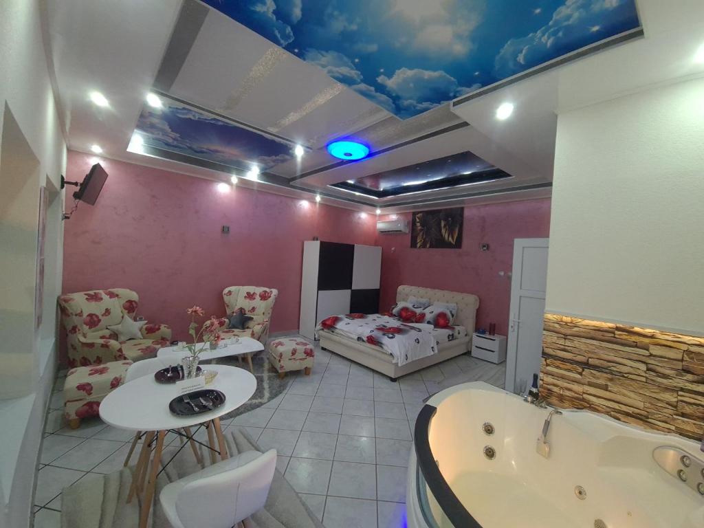 Posezení v ubytování Apartman -HARMONY-