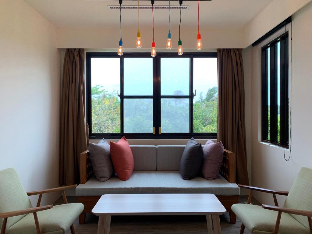 Posezení v ubytování Beras Manor Kenting