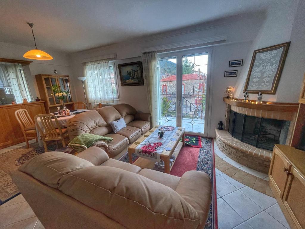 Posezení v ubytování "Mykines" Apartment of Levidi Arcadian Apartments