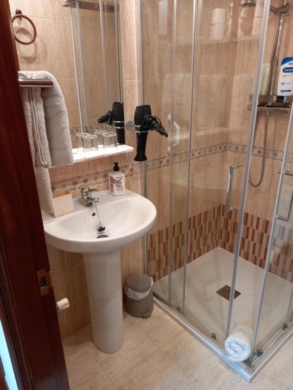 Ванная комната в Suite Bilbao Arena con plaza de garaje