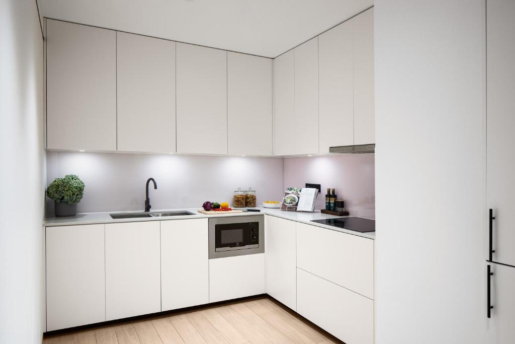 Kuchyň nebo kuchyňský kout v ubytování Citadines Flatiron Phnom Penh