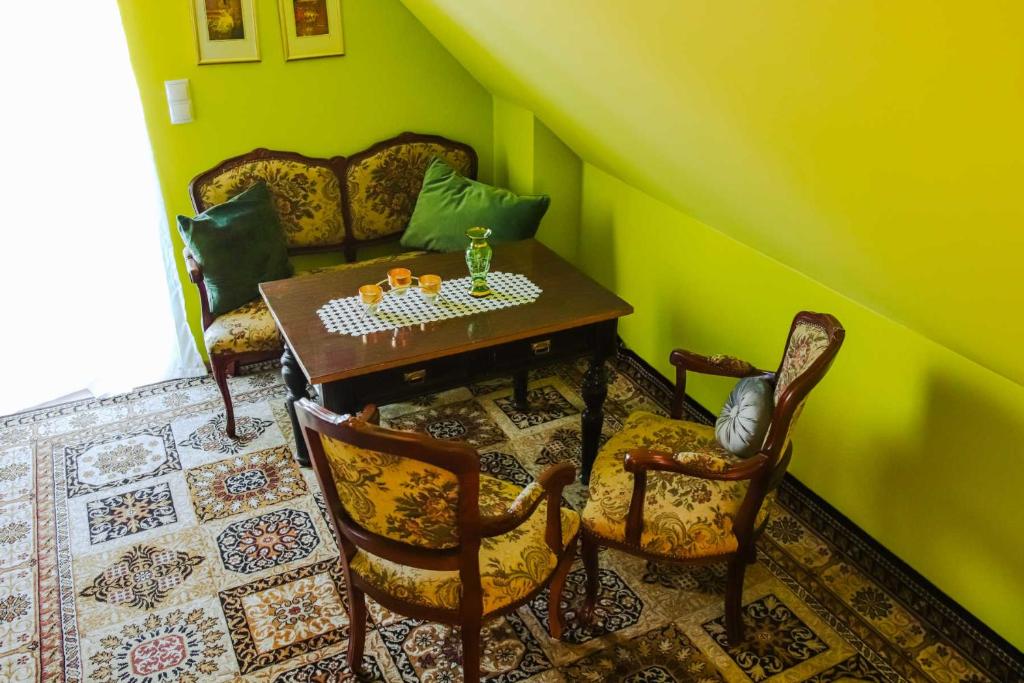Posezení v ubytování AMD Chalet