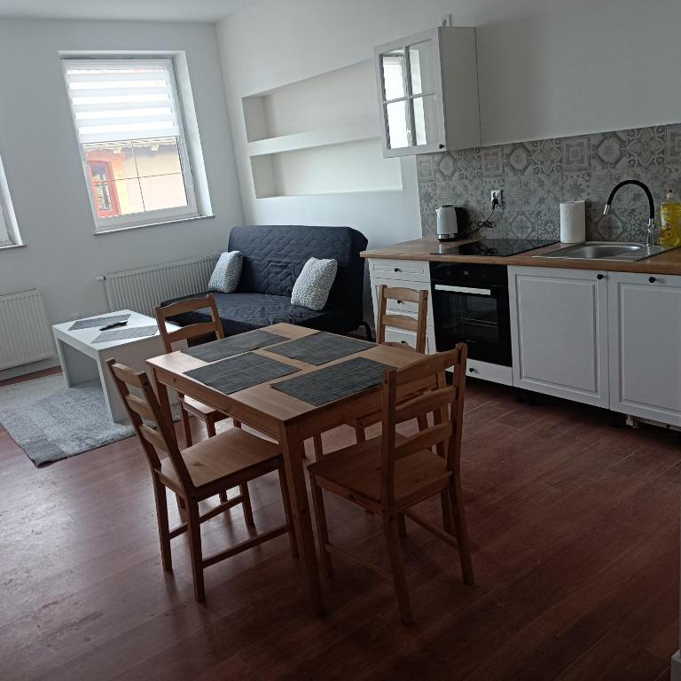 Kuchyňa alebo kuchynka v ubytovaní Apartament Centrum Szczytno III