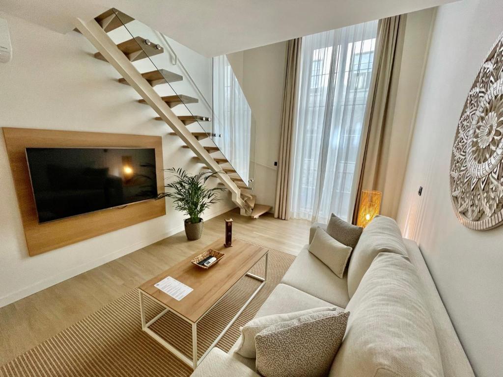 Posezení v ubytování Hotel Emblemático Hi Suites