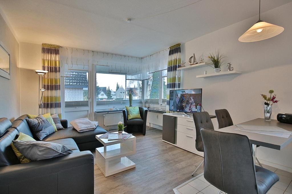 Posezení v ubytování Haus am Wiesenweg Haus am Wiesenweg 3 Appartement 04