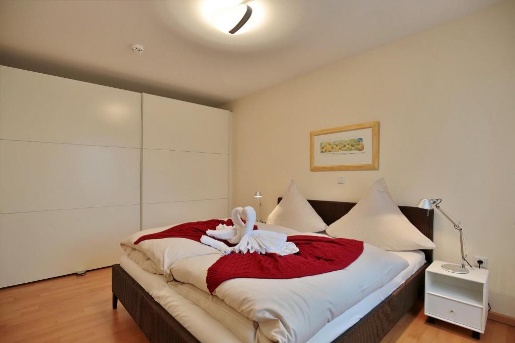 Postel nebo postele na pokoji v ubytování Villa Mér Baltique Villa Mér Baltique Appartement 12