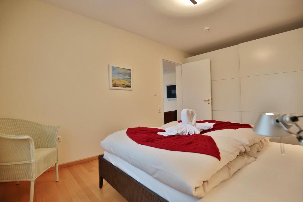 Postel nebo postele na pokoji v ubytování Villa Mér Baltique Villa Mér Baltique Appartement 12