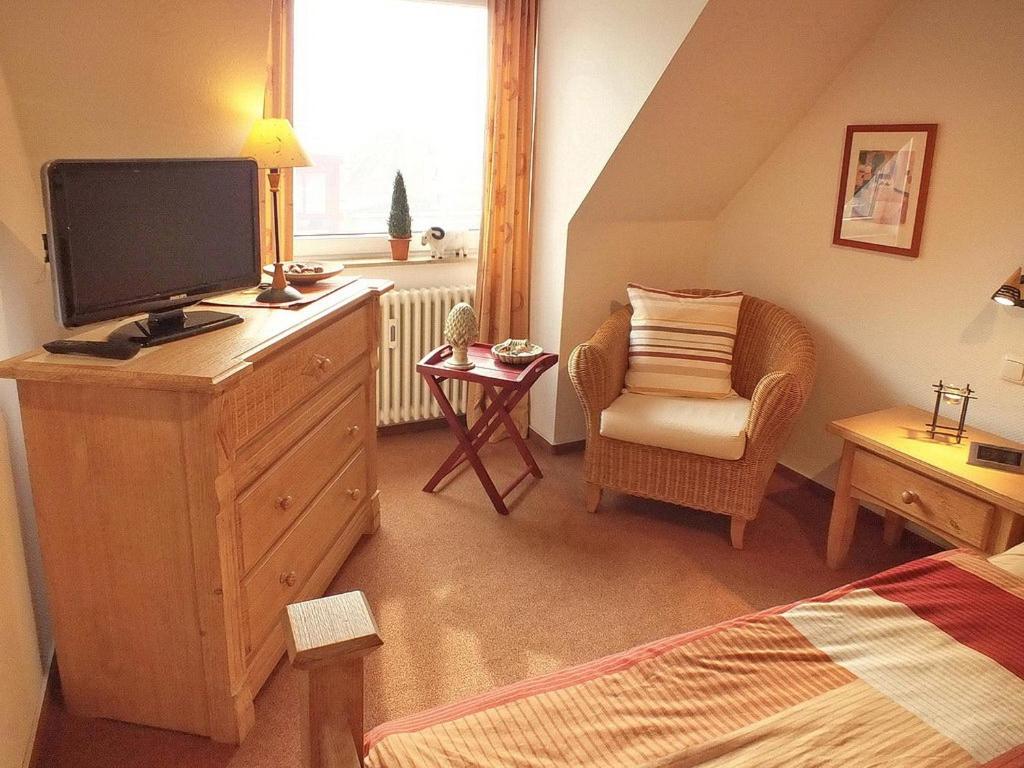 TV a/nebo společenská místnost v ubytování Domizil Strandburg Domizil Strandburg Appartement 27 Toscana