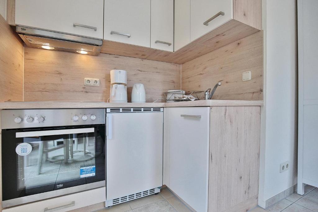Kuchyň nebo kuchyňský kout v ubytování Gorch-Fock-Straße 16 Gorch-Fock-Str 16 Appartement 2