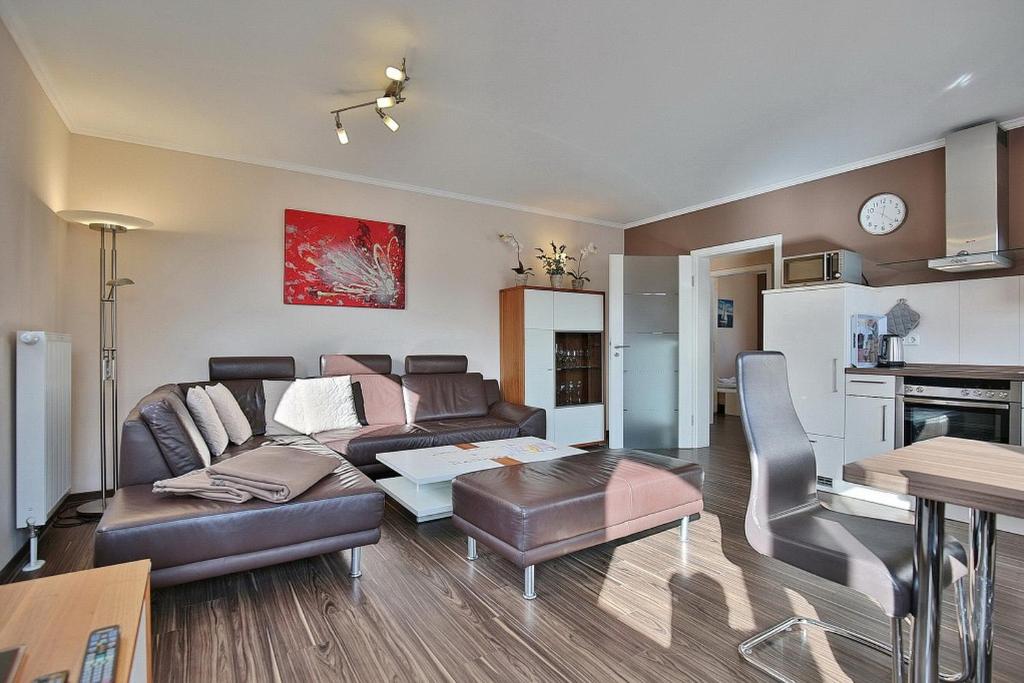 Kuchyň nebo kuchyňský kout v ubytování Residenz Herrenbruchstr Residenz Herrenbruchstraße 5 Appartement 4