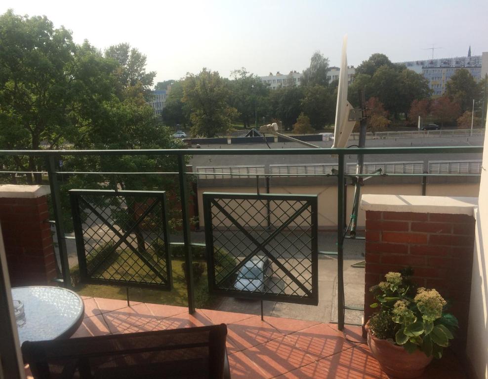 Balkón alebo terasa v ubytovaní Apartament Mieszka
