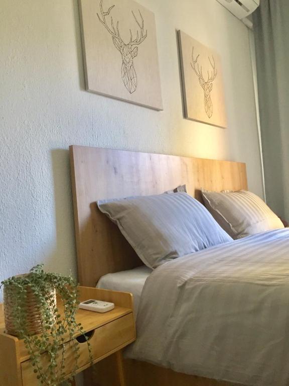 Postel nebo postele na pokoji v ubytování Nikoletta's Home 2