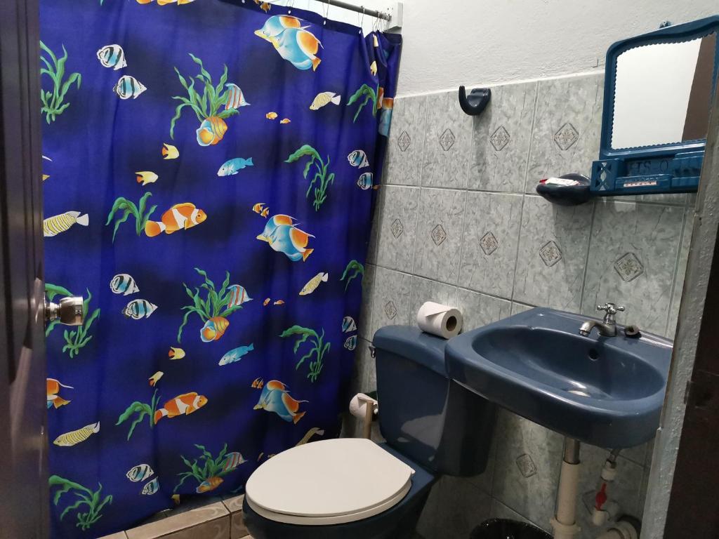 Ванная комната в Cabinas Mitchaelle's