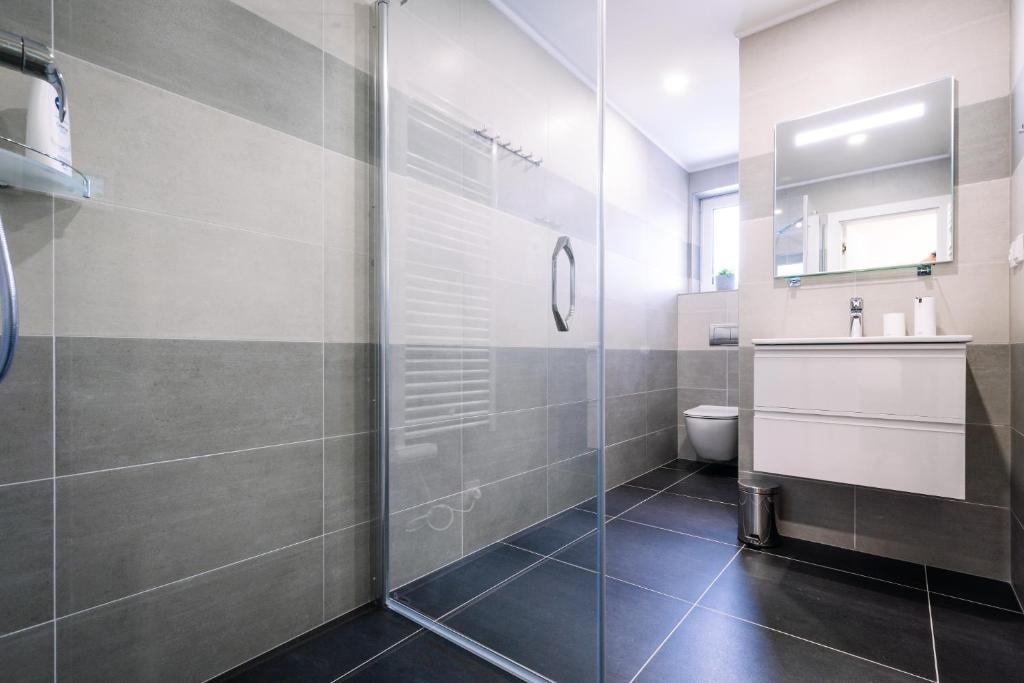 Koupelna v ubytování Apartment Hugo Klínovec