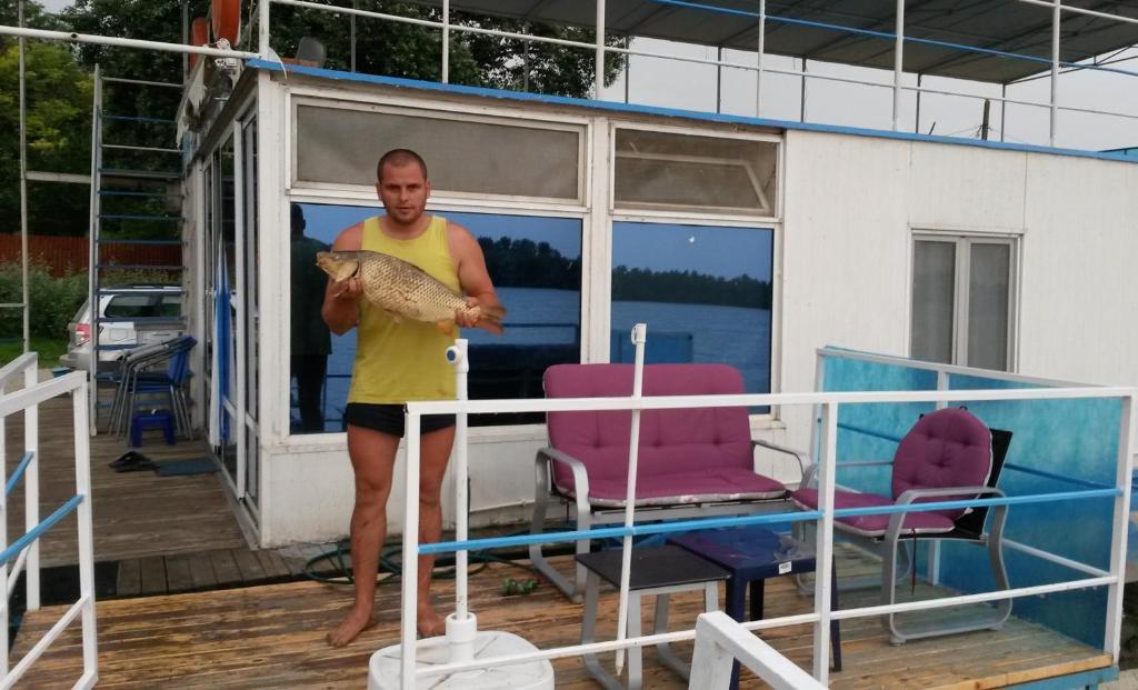 Balkón nebo terasa v ubytování Delta Pontoon