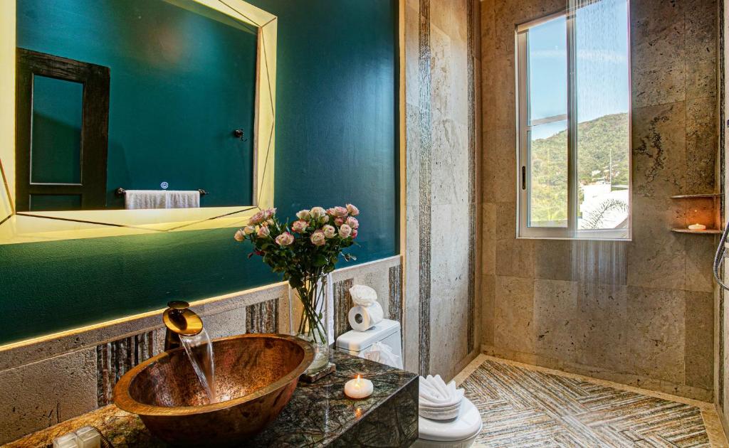 Koupelna v ubytování Hotel Boutique Rivera Del Rio